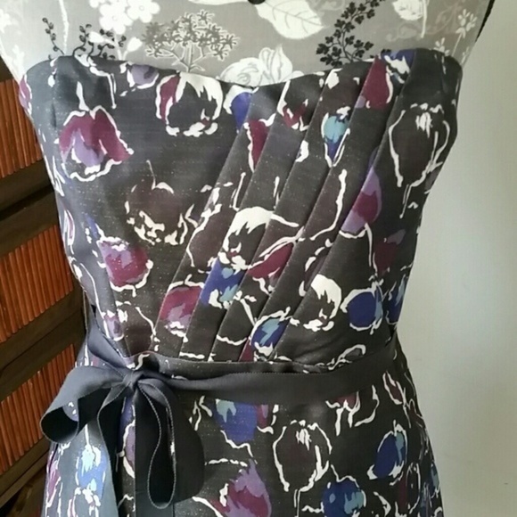 American Eagle sz 4 cute strapless floral dress - Picture 2 of 4